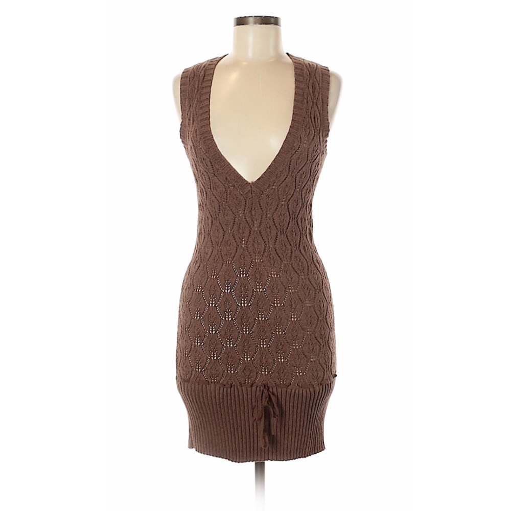 Brown DKNY Knit Dress Size M